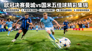 欧冠决赛曼城vs国米五佳球精彩集锦